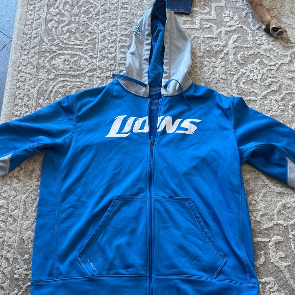 Nike Blue and Gray Men's Jacket